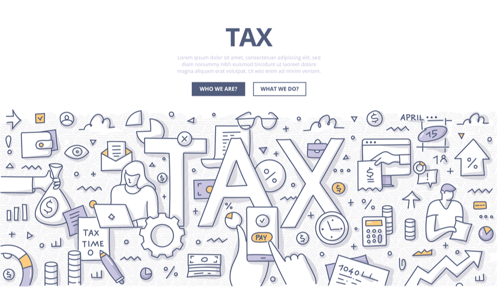 TAXという大きい文字